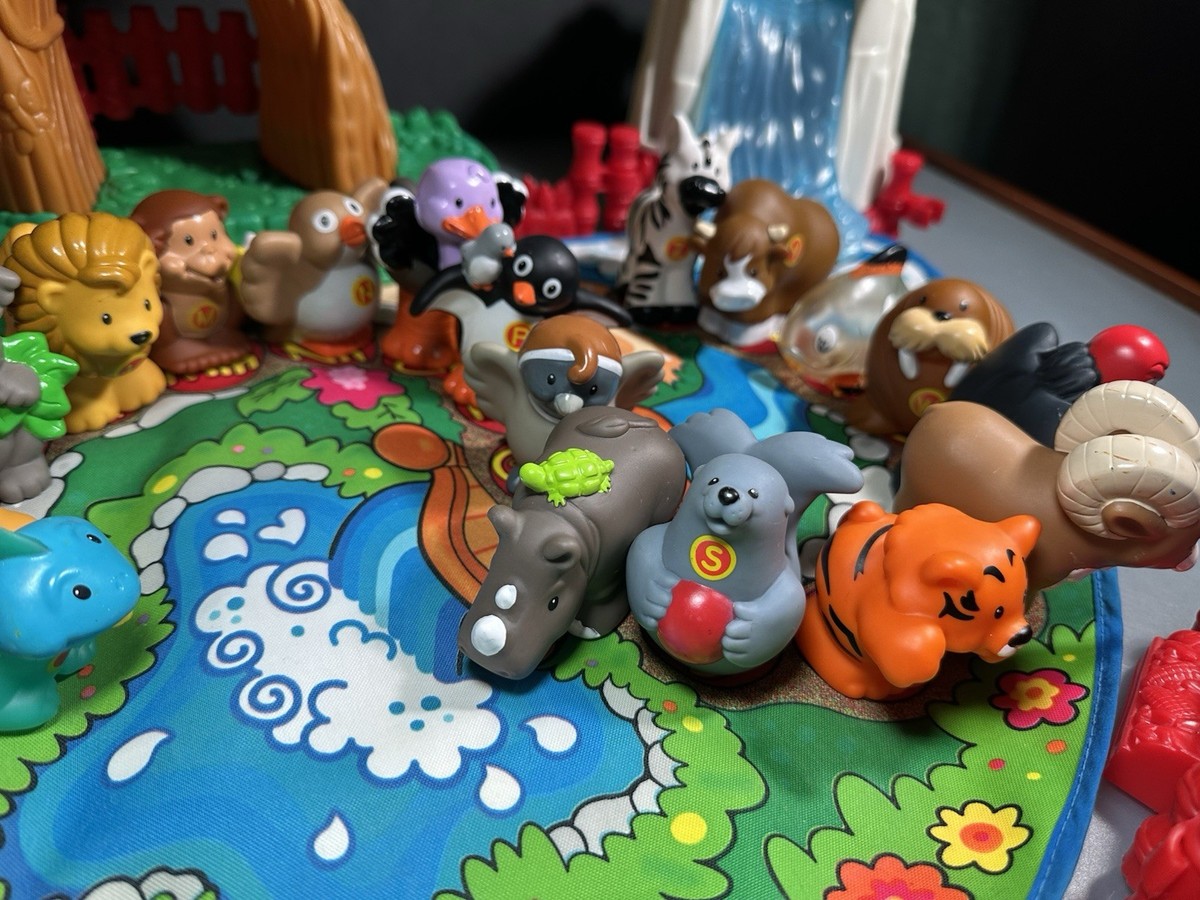Fisher Price Little People A to Z Zoo Alphabet Animals Mat & HTF