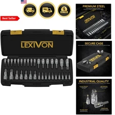 Torx Bit Socket Set 34-Piece  S2 Alloy Steel Tamper Proof T6 T70