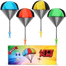 Parachute Toy for Kids, Outdoor Toys Flying Parachute Men, Inside Outside Toys