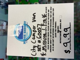 60057 City Camper Van *MISSING 1 FIG* - Used