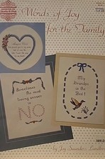 Gloria and pat words of joy for the family cross stitch chart book 75