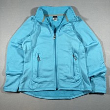 Patagonia Women's S R1 Full Zip Grid Fleece Performance Jacket Blue Lightweight