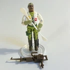 Vintage 1988 G.I. Joe STALKER Tundra Ranger 3.75" Action Figure W/ 2 Accessories