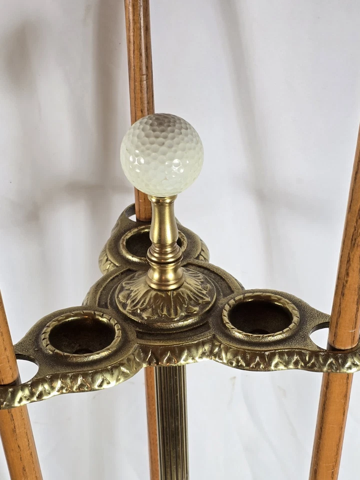 Soporte de putter de golf de latón para salón diseño Art Deco Foto 4 de 4