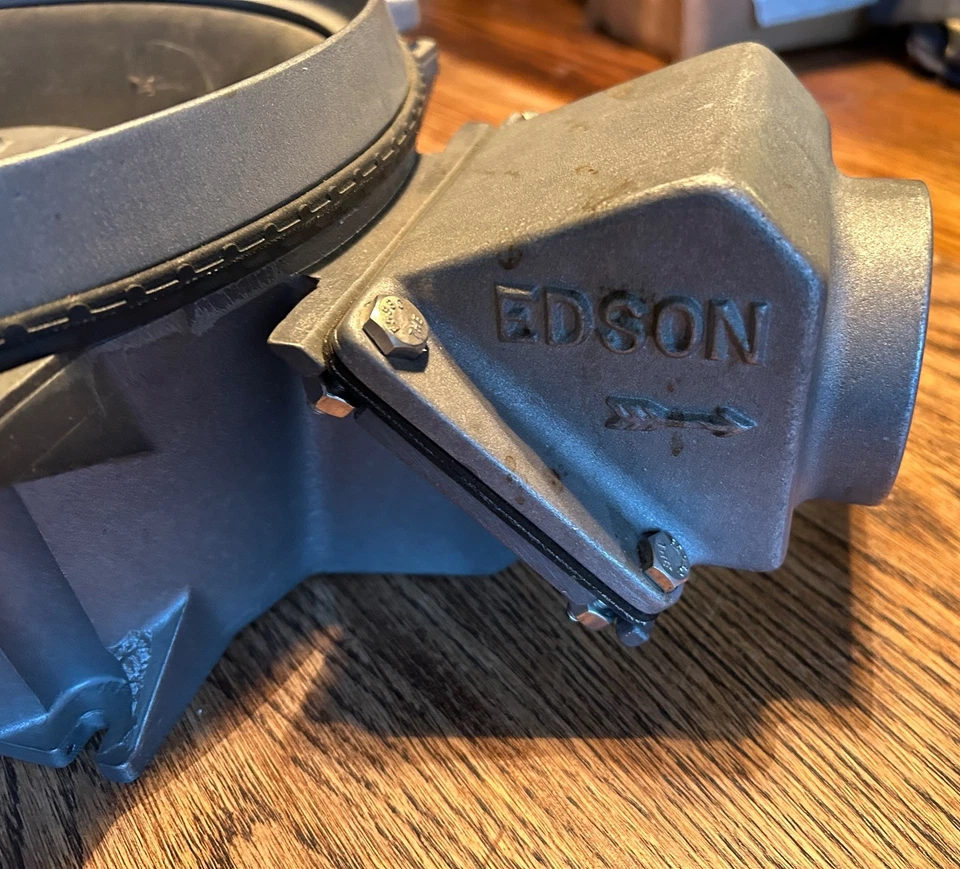 Unused Edson Aluminum Compact Side Inlet Manual Hand Operated  Diaphragm Pump - Image 3 of 4