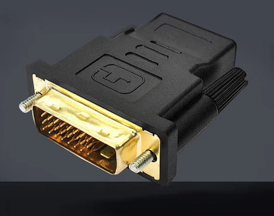 DVI-D 24+1 auf VGA Adapter 4K 1080P Full HD 3D Dual Link VGA Buchse Konverter