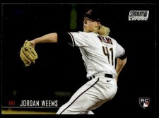 2021 Stadium Club Chrome Jordan Weems Rookie Arizona Diamondbacks #312