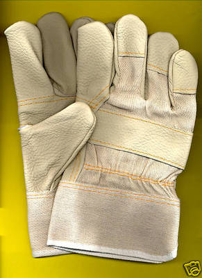 12 Paar Polsterlederhandschuhe Gr. 10,5  Mercedes hell