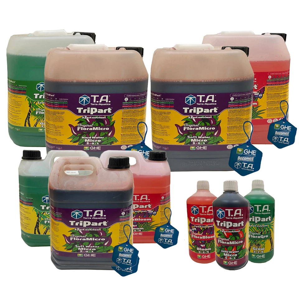 GHE Terra Aquatica Tripart Nutrients General Hydroponics - 1, 5 and 10 Litres - Image 2 of 2