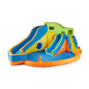 Banzai Pipeline Twist Kids Inflatable Water Pool Aqua Park and Slides (Used) - Click1Get2 Coupon