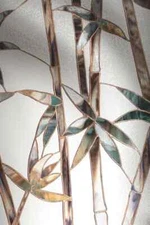 Bamboo Glass Stained Glass Privacy Window Film 24" x 36" Static Cling Films