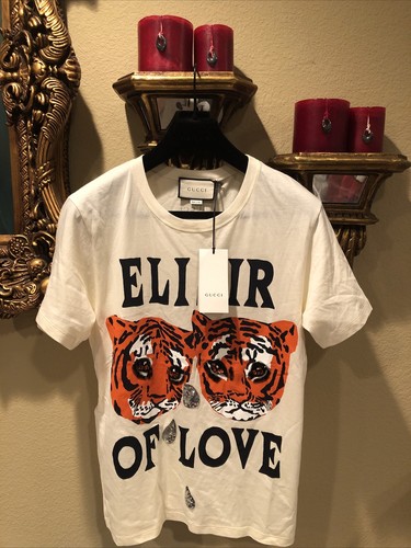 Tiger Print Cotton T-Shirt Size 