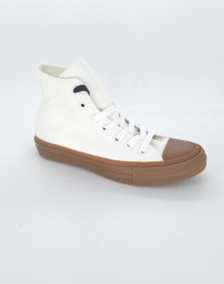7608 Converse Unisex CTAS II Hi Sneakers White/Gum Size 4 Mens 6 Womens US