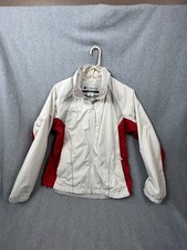 Columbia Jacket Woman s Medium White Red Windbreaker
