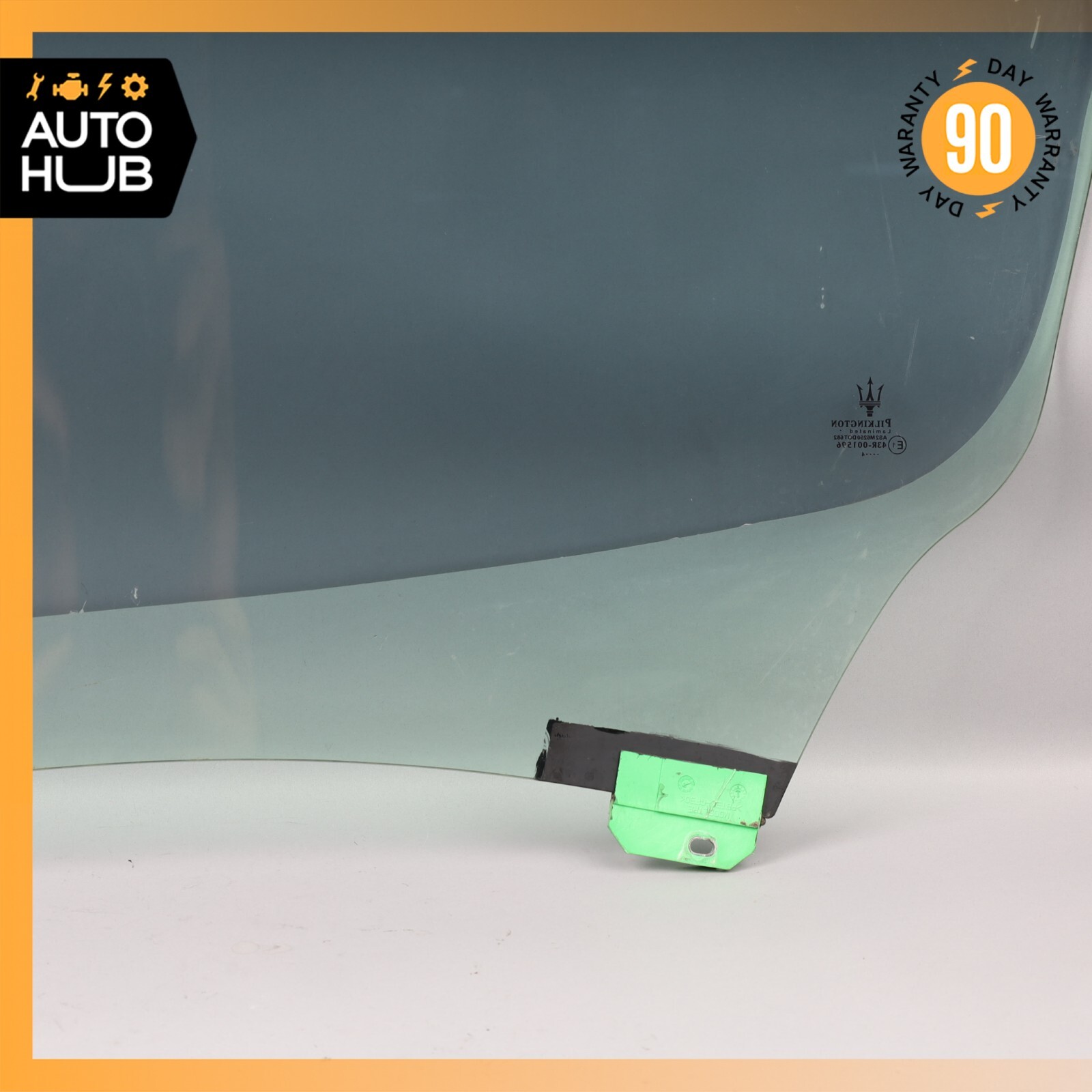 03-13 Maserati Quattroporte M139 Rear Right Passenger Side Door Window Glass OEM
