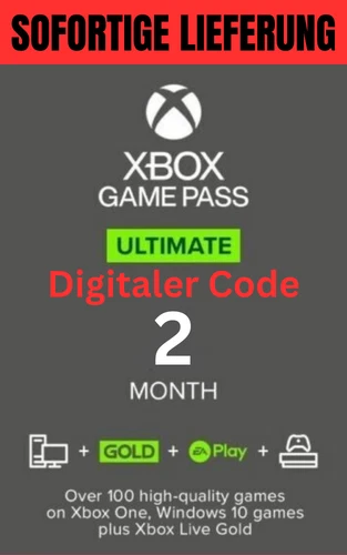 XBOX Game Pass Ultimate XBOX LIVE GOLD 2 Monate Digitaler