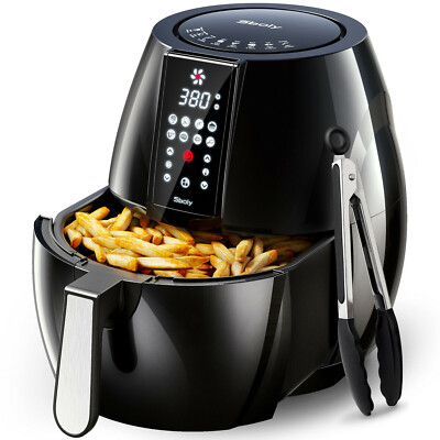 Sboly Air Fryer 1500W 6L Ölfrei Fettarm Herd Braten LCD Touch Display 8 Modi