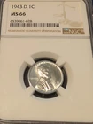 1943 steele penny  ms66