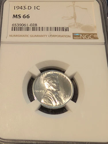 1943 steele penny  ms66