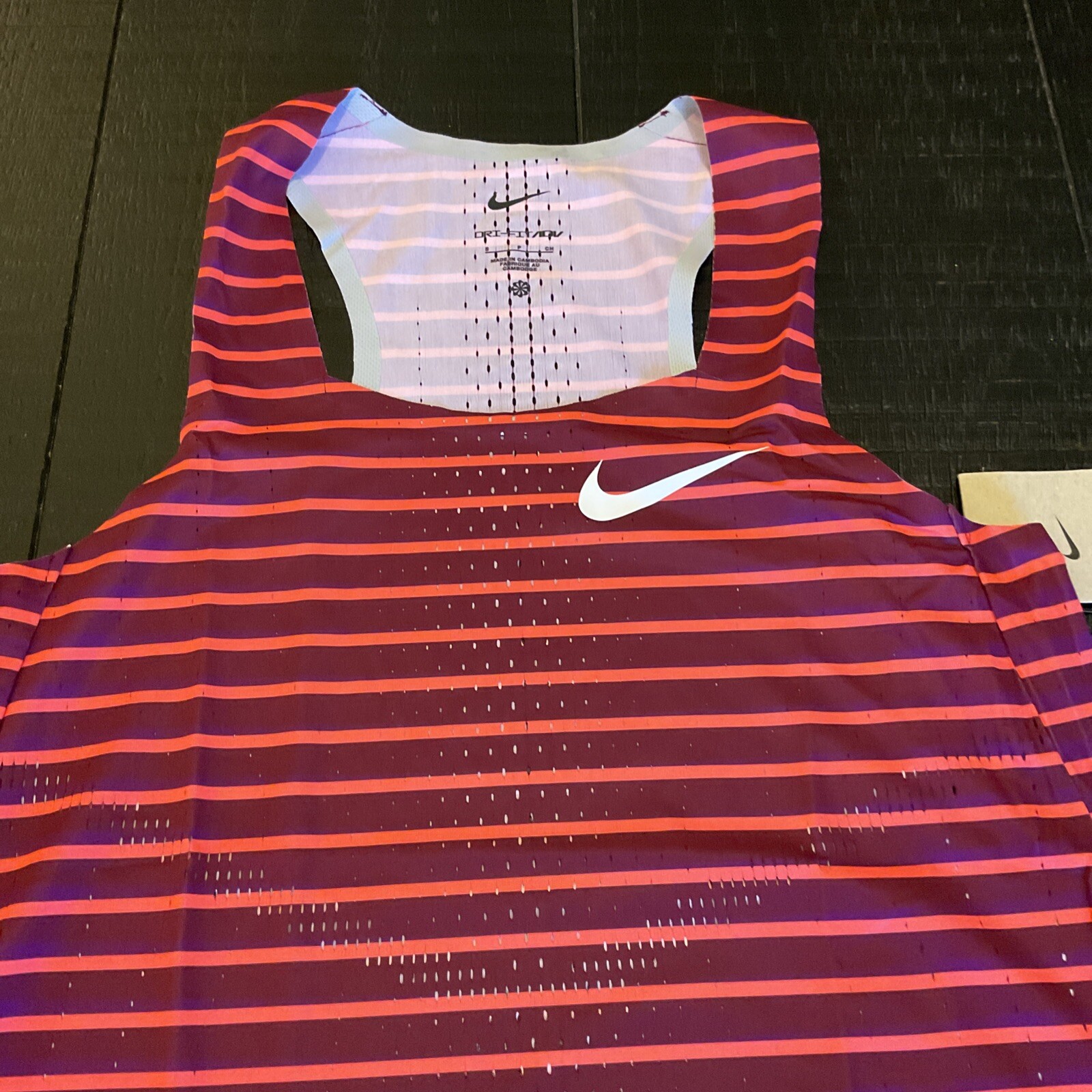 Nike Dri-Fit ADV Aeroswift Running Singlet Red Women’s Size S RARE image 2