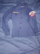 Boy Scouts of America Uniform Shirt With Patches Size Youth Medium