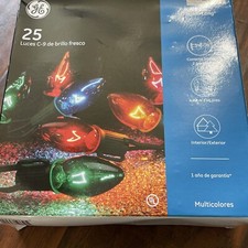 GE Cool Bright Lights C-9 Christmas Lights Multi 16 FT 6271670 NEW OPEN BOX
