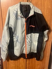 Adidas Terrex Agravic Lightweight Full Zip Windbreaker Packable Jacket Women's L