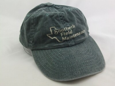 Southern Field Maintenance Hat Faded Green Low Profile Strapback Baseball Cap