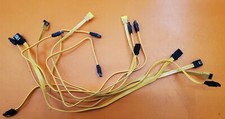                  Lot of 8  19.5" Orange SATA Drive Cables Straight to Straight