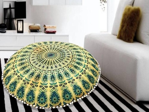 Mandala Large Pouf Pillow Case Meditation Floor Cushion Cover Bohemian Ottoman - Picture 57 of 112