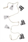 Halloween Decoration Shoeless Joe Metal Ghost Garland Decoration with twine