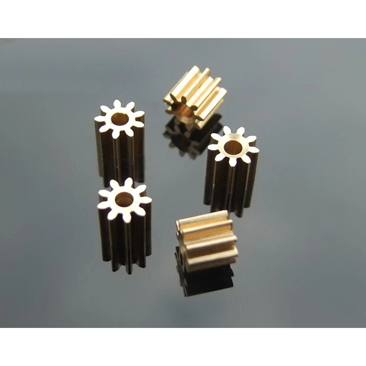 7~16 Zahn Kupfer Zahnrad Zahnräder Spielzeug Getriebe DIY-Model für Motorwelle - Bild 2 von 4