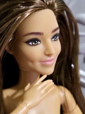 Nude Hybrid Barbie Doll, Petite Doll Highlight Hair Made to Move Body OOAK