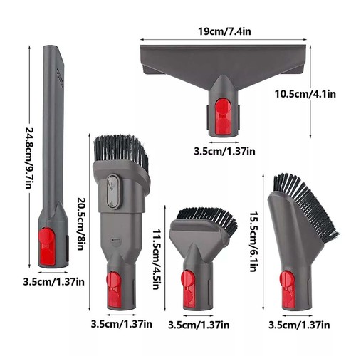 Vacuum Cleaner Crevice Tool Nozzle Brush Attachment For Dyson V7 V8 V10 V11 V15 - Picture 4 of 22