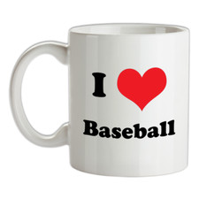 I Love Baseball Tasse - MLB - Équipement - Présent - Base Balle