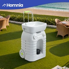 12 Gallon Portable Sink Hand Wash Station 45L Basin Stand Camping RV Travel