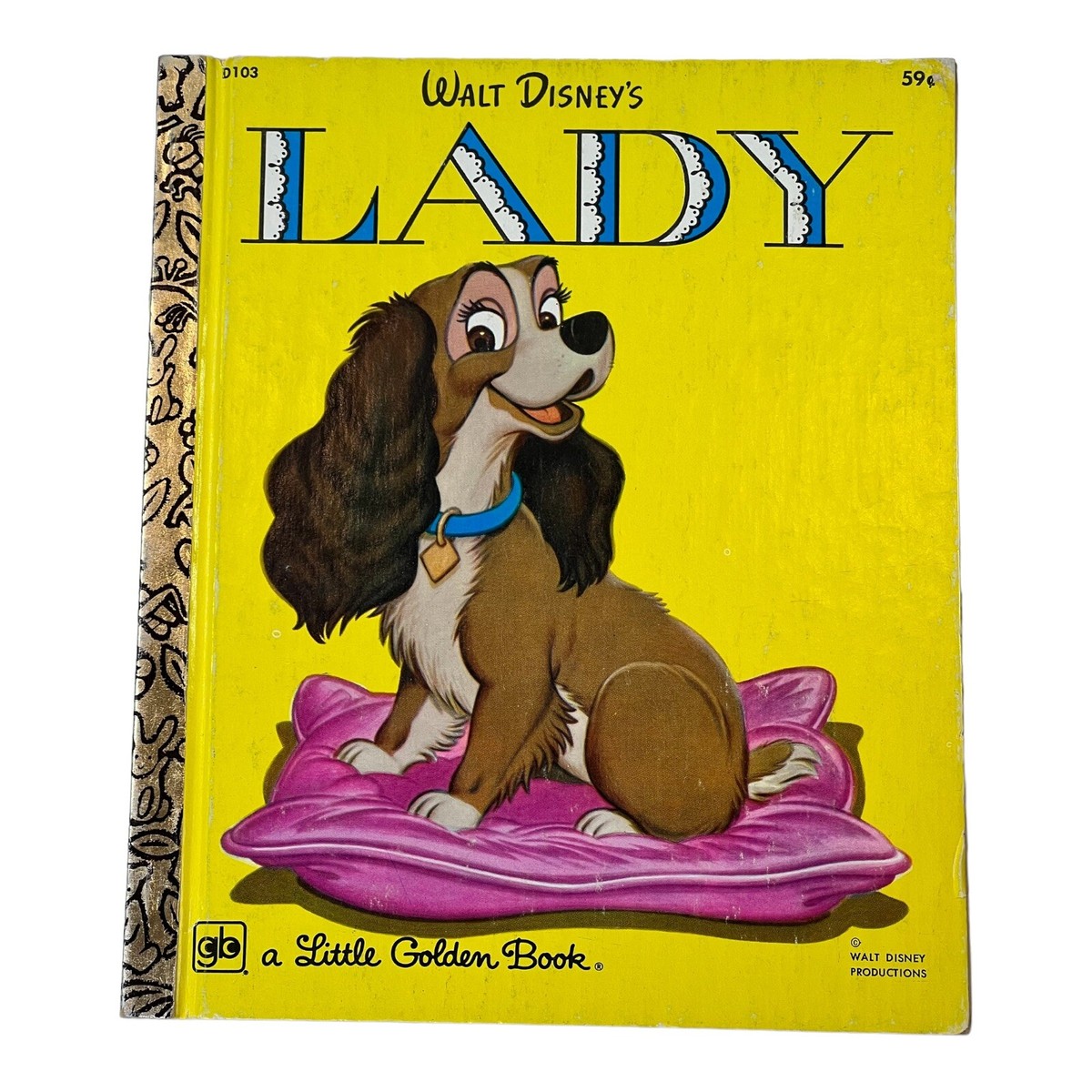 【新品未開封】ディズニー 絵本 Little Golden Books 5冊 Little Golden Book Walt Disney's Lady Copyright 1954 Ninth