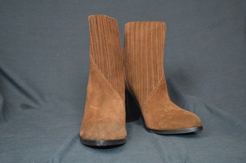 Buttero Coco Brown Suede Tres Durango Ankle Boots Size: 38 / 7 NIB Italy - Picture 2 of 7