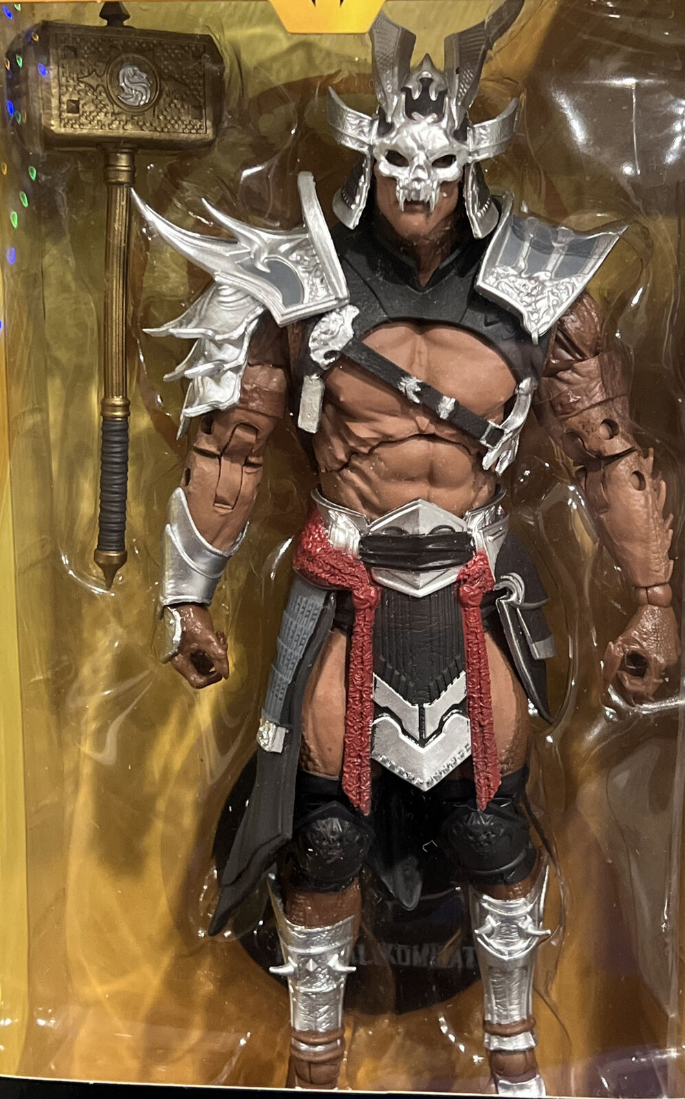 Mortal Kombat SHAO KAHN MK11 Exclusive McFarlane 7” Loose Figure Platinum  New 787926110371