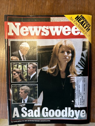 Newsweek Magazine August 2, 1999 - John and Carolyn Kennedy Memorial