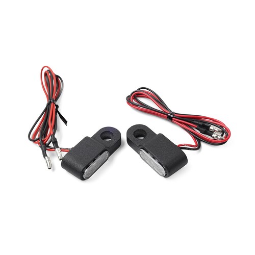 2X Universal Mini Motorcycle Turn Signals Blinker Light Indicator Amber Lamp BLK - Picture 4 of 12