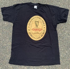 Vintage Guinness Stout Dublin Ireland Single Stitch Screen Stars T Shirt Size XL