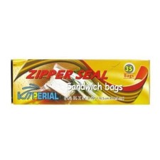 Imperial Sandwich Zipper Bags, 35ct, Pack of 2, Packaging May Vary