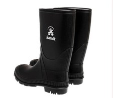 Kamik Stomp Waterproof Rain Boots Youth Black Size 4 NEW Unisex