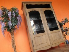 Nr.1061 Chippendale Stil Schrank Vitrine Eiche