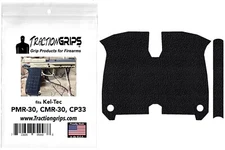 Tractiongrips black rubber gun grip tape overlay for Kel-Tec PMR30, CP33