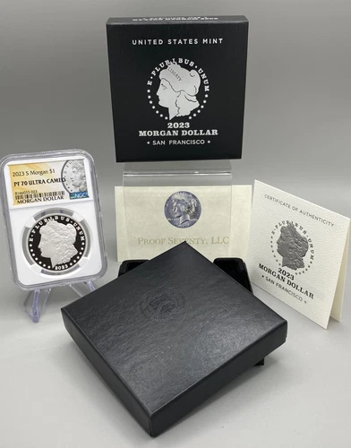 2023 S Morgan Silver Dollar NGC PF70 Ultra Cameo w/OGP