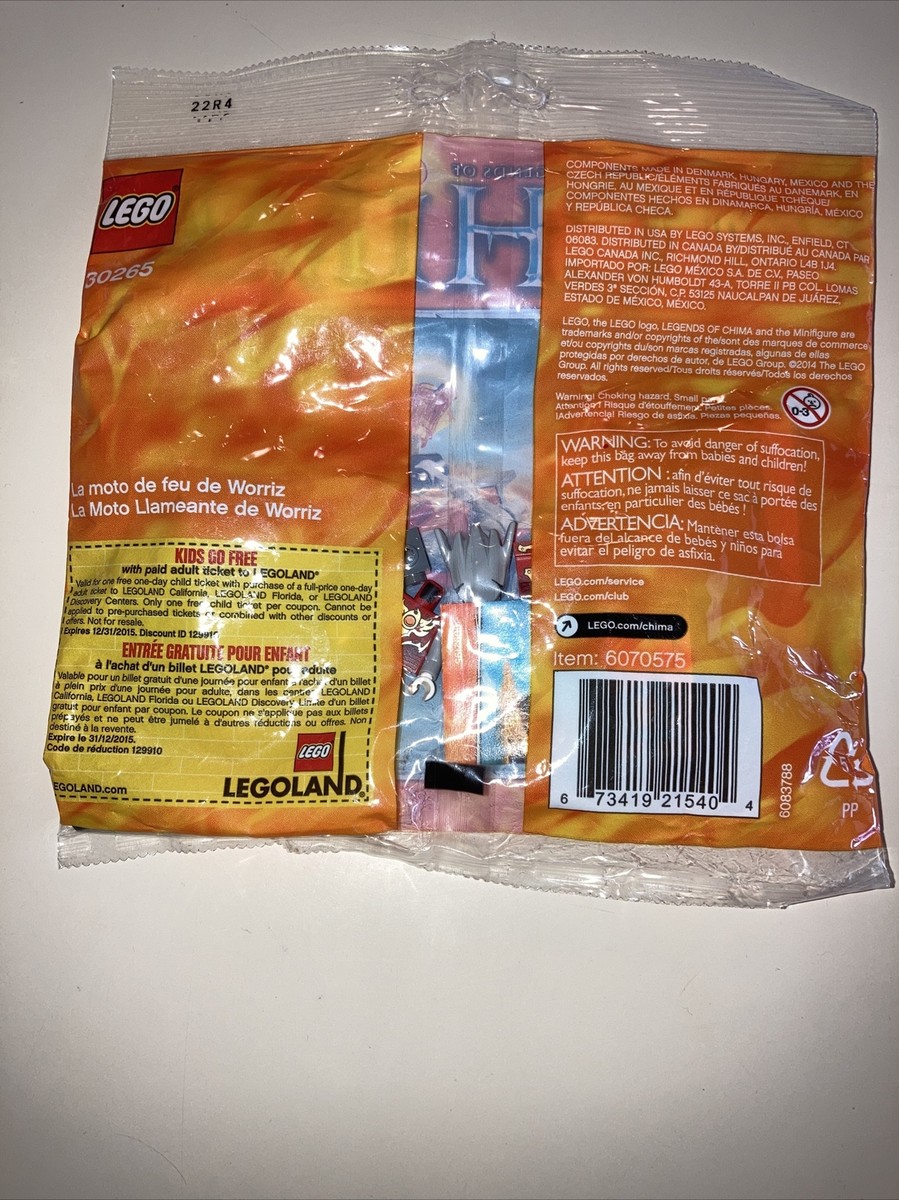 LEGO Chima Worriz' Fire Bike Set 30265 Legends Worriz Minifigure