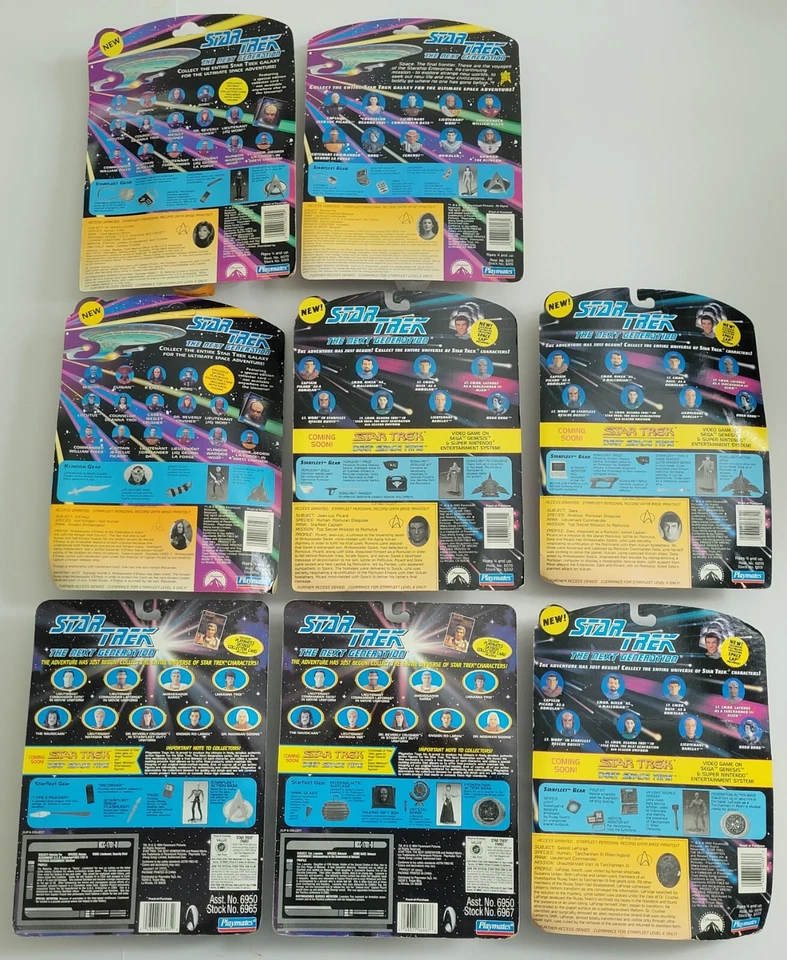 Lote de 8 figuras de la serie 7ª temporada de Star Trek Next Generation Foto 2 de 4