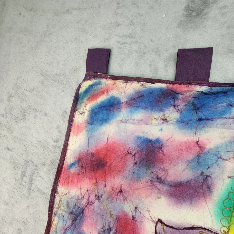 Lord Ganesh Colgante de Pared 30"x40" Algodón Tapiz Dios Hindú con Ratón Cadera India Foto 4 de 4